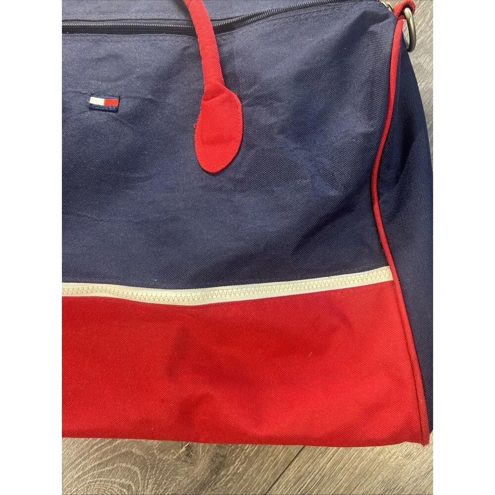Tommy Hilfiger Tri-Color Cotton Canvas Duffle Bag